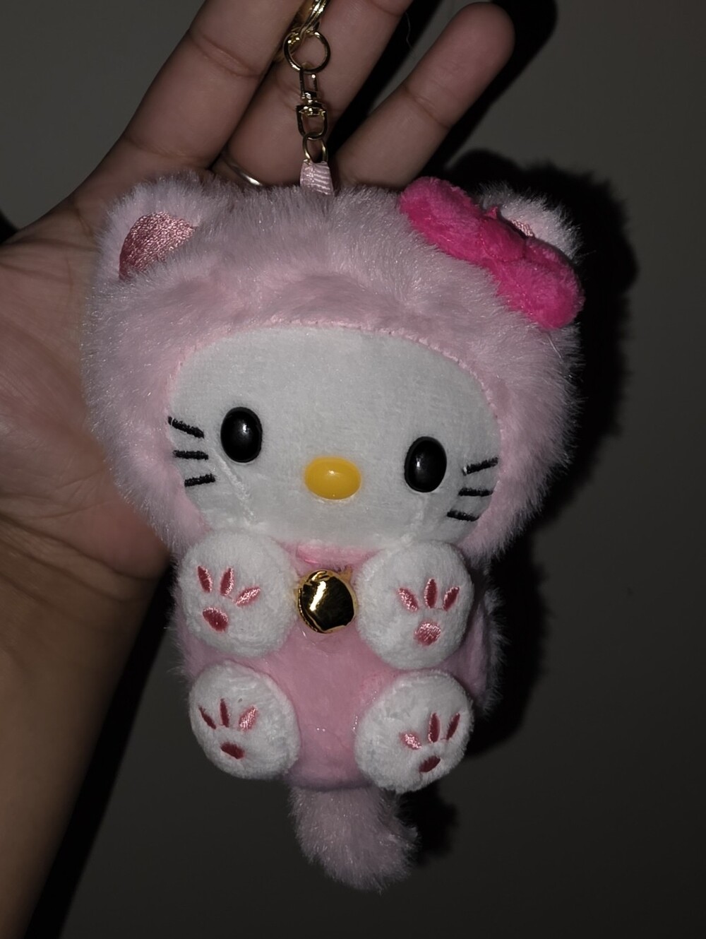☆Hello Kitty Pink and White Plush Charm☆
